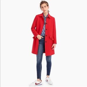 Navy Blue J. Crew Topcoat